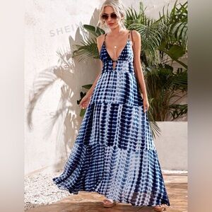 Blue maxi dress
